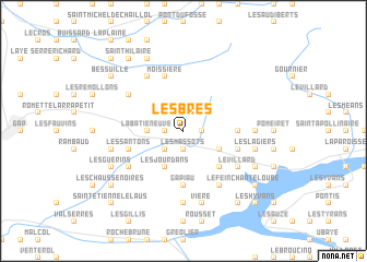 map of Les Brès