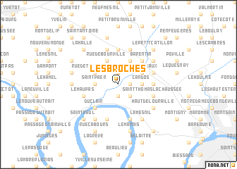 map of Les Broches