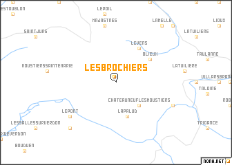 map of Les Brochiers
