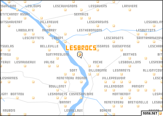 map of Les Brocs