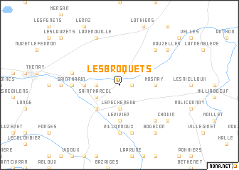 map of Les Broquets