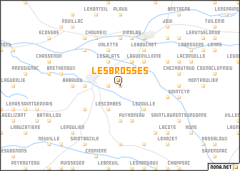 map of Les Brosses