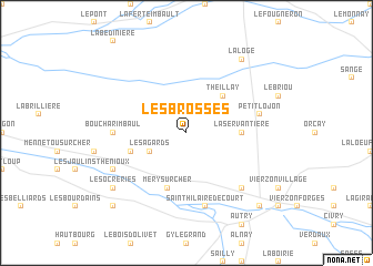 map of Les Brosses