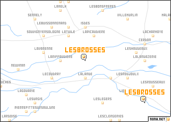 map of Les Brosses