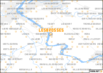 map of Les Brosses