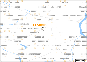 map of Les Brosses