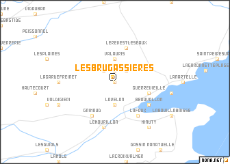 map of Les Brugassières