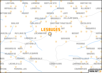 map of Les Buges