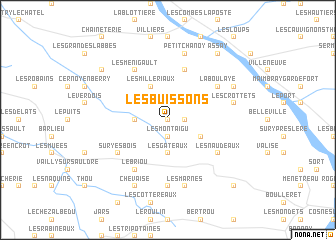 map of Les Buissons