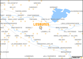 map of Les Bures