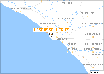 map of Les Bussolleries