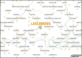 map of Les Cabanes