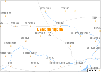 map of Les Cabanons
