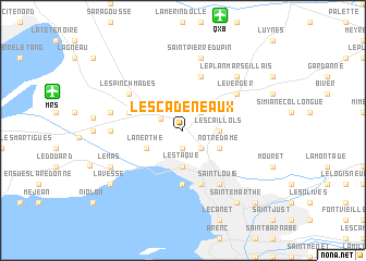 map of Les Cadeneaux