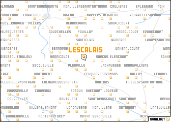 map of Les Calais