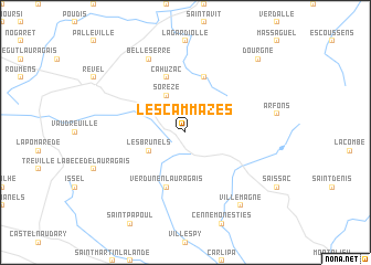 map of Les Cammazes