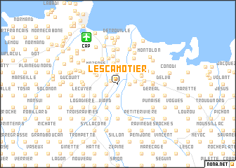 map of Lescamotier
