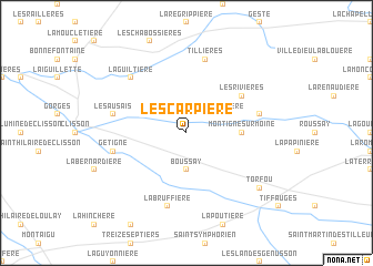 map of LʼEscarpière