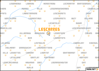 map of Les Carrés