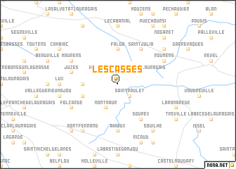 map of Les Cassés