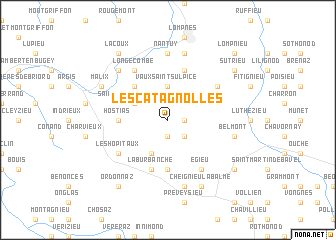 map of Les Catagnolles