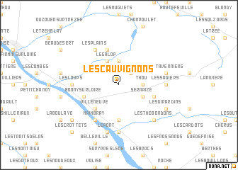 map of Les Cauvignons