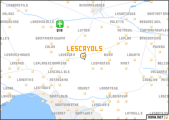 map of Les Cayols