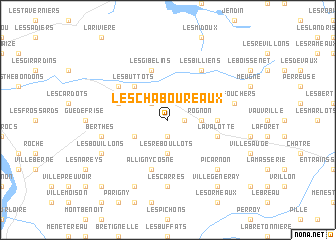 map of Les Chaboureaux