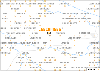 map of Les Chaises