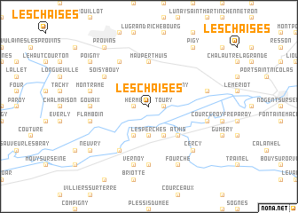 map of Les Chaises