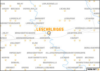 map of Les Chalaides