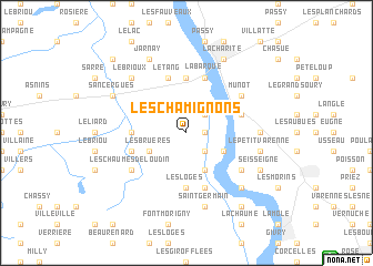 map of Les Chamignons