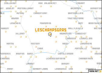 map of Les Champs Gras