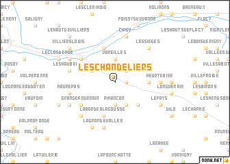 map of Les Chandeliers