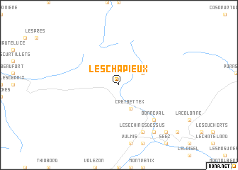 map of Les Chapieux