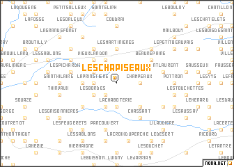 map of Les Chapiseaux