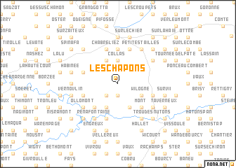 map of Les Chapons