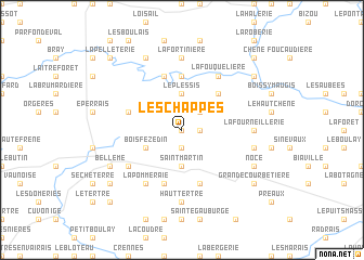 map of Les Chappes