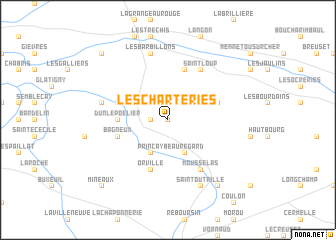 map of Les Charteries