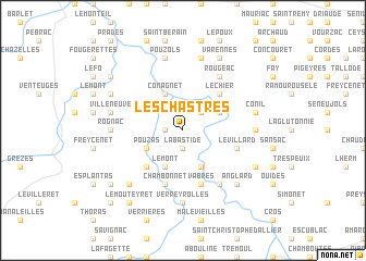 map of Les Chastres