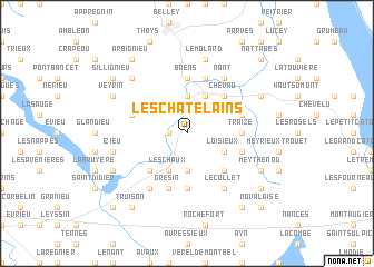 map of Les Châtelains