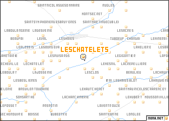 map of Les Châtelets