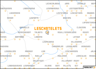 map of Les Châtelets