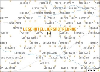 map of Les Châtelliers-Notre-Dame