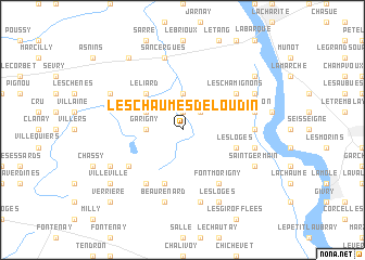map of Les Chaumes-de-Loudin
