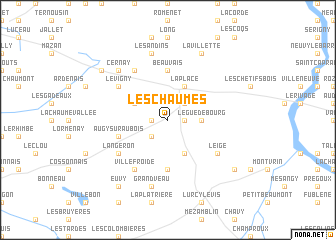 map of Les Chaumes