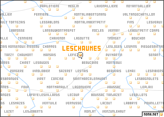 map of Les Chaumes