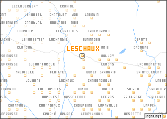 map of Les Chaux