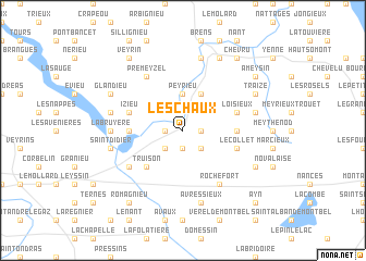 map of Leschaux