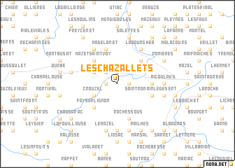 map of Les Chazallets